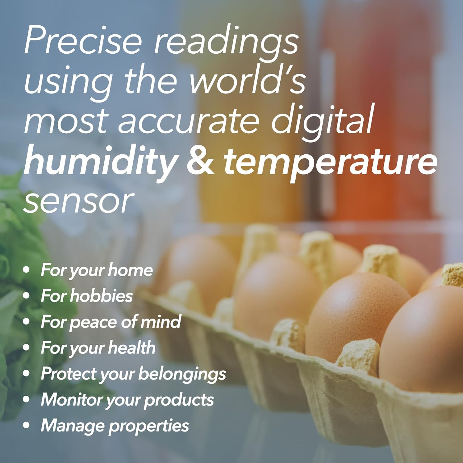 Amazing SensorPush HT.w Smart Temperature Sensor & Humidity Sensor - Thermometer & Hygrometer w/App Monitoring - Water Resistant Temperature and Humidity Monitor w/Heat Index for RV, Fridge & More - Image 3