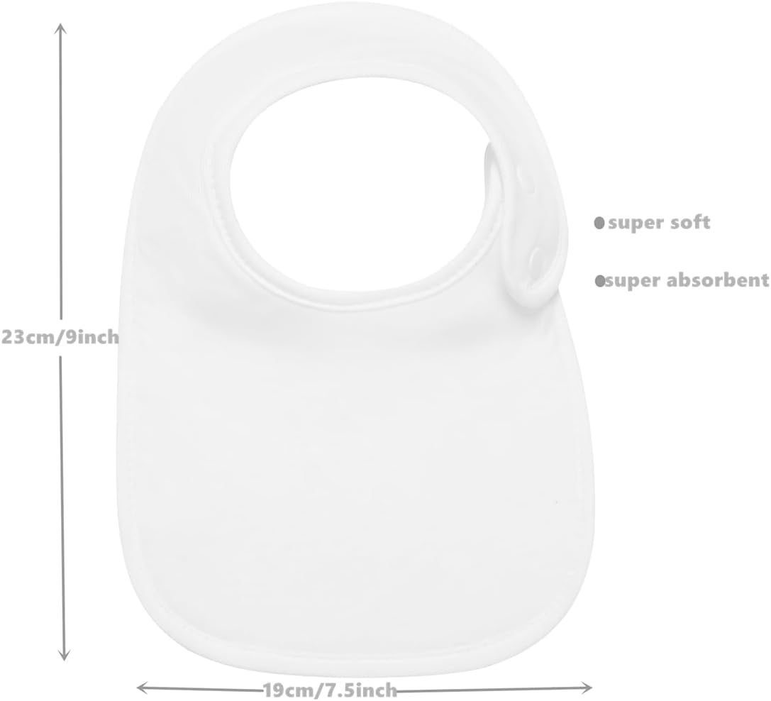 Amazing 8 Pack Baby Bibs Unisex Adjustable with Snaps Ultra Soft Absorbent Drooling Teething for Boys and Girls - Image 2