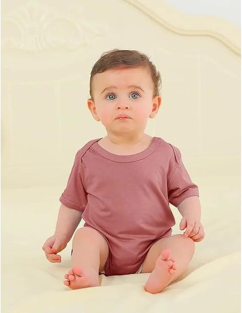 AmazingIReview Jimonda Baby Boys Girls Rayon From Bamboo Bodysuit Short Sleeve One Piece Rompers Soft Outfits Infant Newborn Clothes 0-24M - Image 3