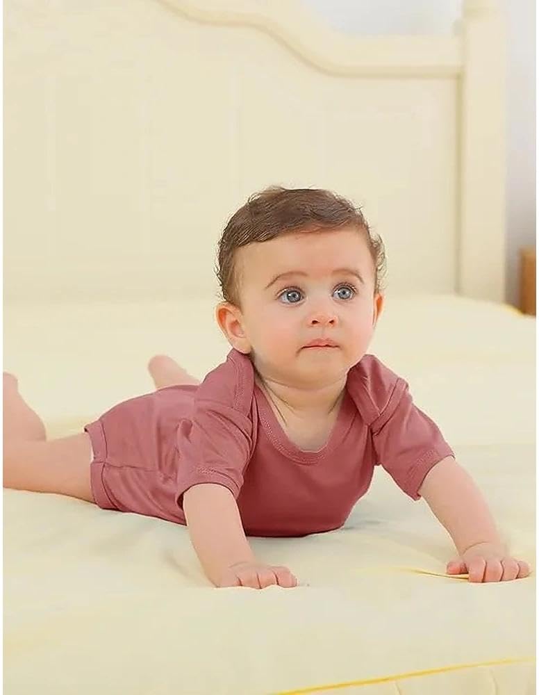 AmazingIReview Jimonda Baby Boys Girls Rayon From Bamboo Bodysuit Short Sleeve One Piece Rompers Soft Outfits Infant Newborn Clothes 0-24M - Image 2