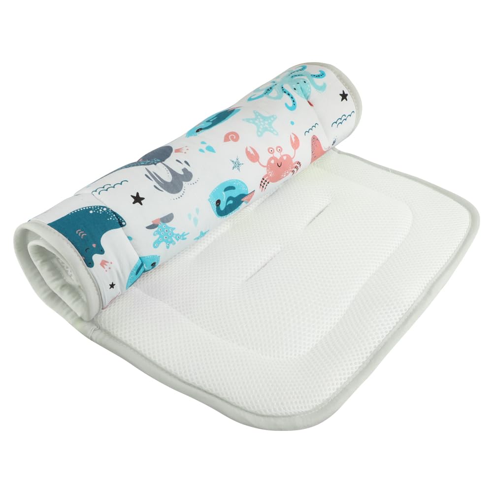 AmazingIReview Stroller Seat Liner Breathable Cotton Stroller Cushion Universal Baby Pushchair Seat Liner Pram Insert Pad for Stroller Car Seat Jogger Buggy High Chair - Image 6