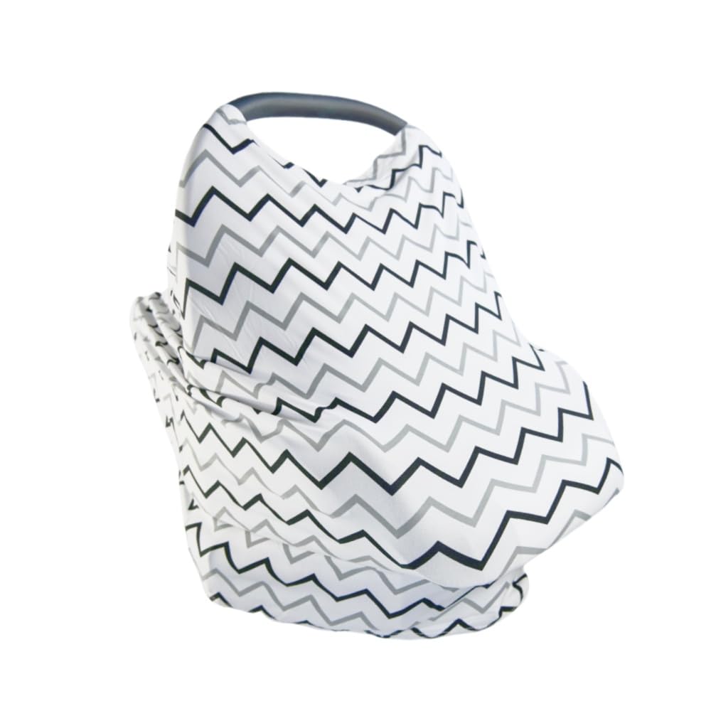 Amazing 2 Pack Baby Car Seat Cover Soft Stretchy Nursing Cover, Sun Protection for Babies, Stroller Canopy, Breathable Infant Car Seat Canopy - Image 3