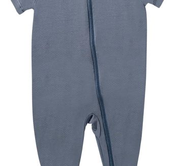 GUISBY Rayon Made from Bamboo Baby Pajamas, Summer Short Sleeve Footless Rompers, 2 Way Zipper Sleeper