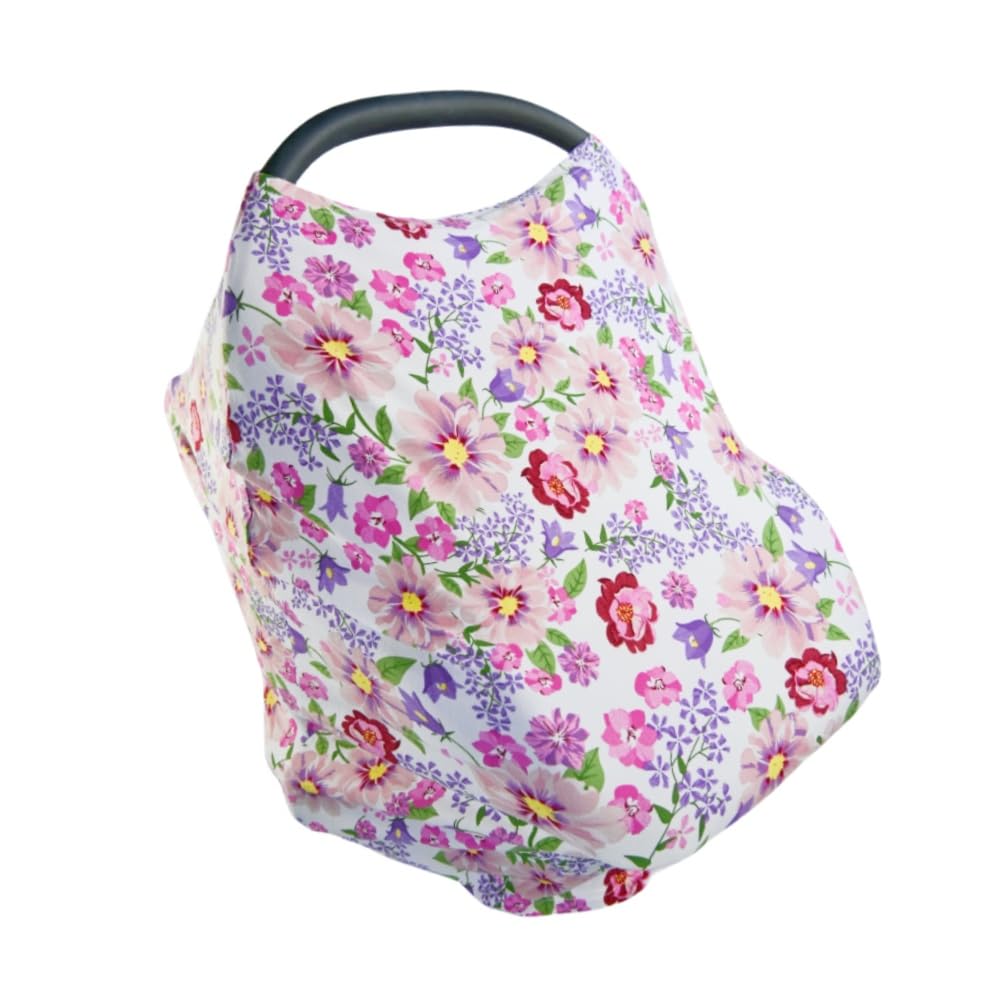 Amazing 2 Pack Baby Car Seat Cover Soft Stretchy Nursing Cover, Sun Protection for Babies, Stroller Canopy, Breathable Infant Car Seat Canopy - Image 2