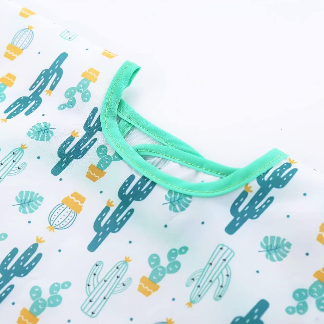 Top PandaEar 5 Pack Long Sleeve Bibs for Babies 6-24 Months, Lightweight Waterproof Toddler Smock for Eating & Messy Art, Washable Weaning Bibs with Stay-Open Pocket, Breathable & Travel-Friendly - Image 7