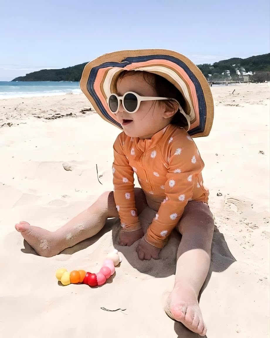 Review COASION Baby Polarized Sunglasses with Strap Adjustable TPEE Flexible Frame for Toddler Girls Boys Age 0-36 Months - Image 2