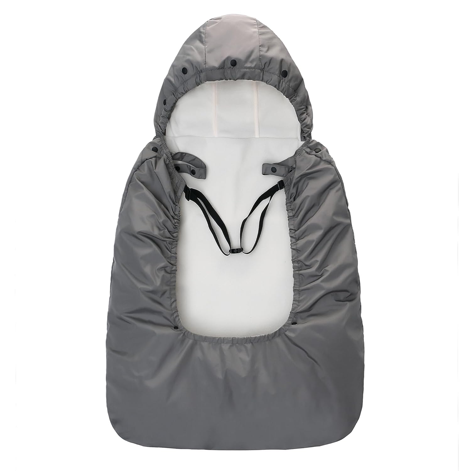 Top Miracle Baby Carrier Cover with Detachable Liner – Waterproof & Windproof Winter Baby Bunting Bag for Infant Strollers with Storage Bag & Parent Pocket - Image 8