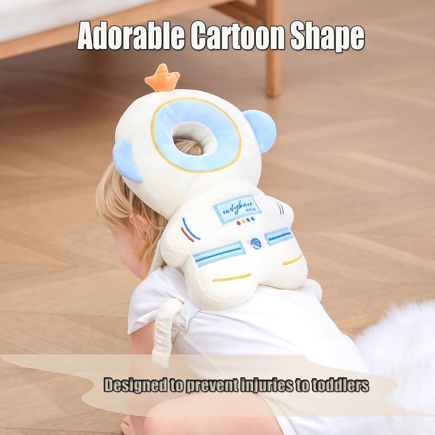 NEW Feidoog Baby Head Protector Cushion Backpack with 3 Knee Pads for Walking & Crawling,Astronauts - Image 6