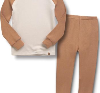 VAENAIT 6M-12Y Toddler Toddler Kids Toddler Girls Boys Soft Comfy Modal Tencel Solid Raglan Sleepwear Pajamas Pjs 2pcs Set