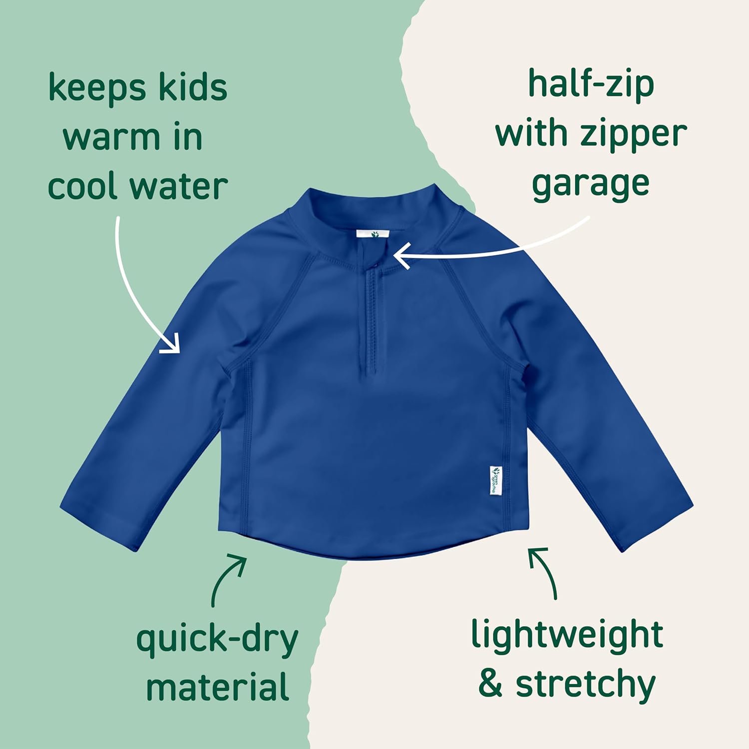 Top UPF 50+ Eco Zip Rashguard - Image 6