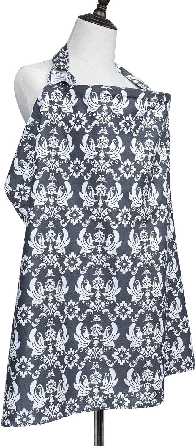 Amazing Baby Nursing Cover for Mom Breastfeeding, Breathable Cotton Privacy Breastfeeding Covers with Ajustable Hoop for Mom - Image 6