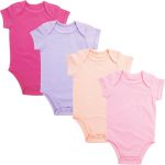 Top|Great|Best 123 Bear Baby Cotton Spandex short-sleeve bodysuits unisex boy girl - Smartbabygear.online