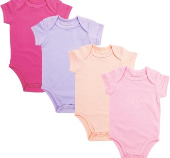 Top|Great|Best 123 Bear Baby Cotton Spandex short-sleeve bodysuits unisex boy girl - Smartbabygear.online
