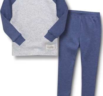 Vaenait 6M-12Y Toddler Kids Super Soft Lightweight Breathable Modal Cotton Melange Sleepwear Pajamas Set