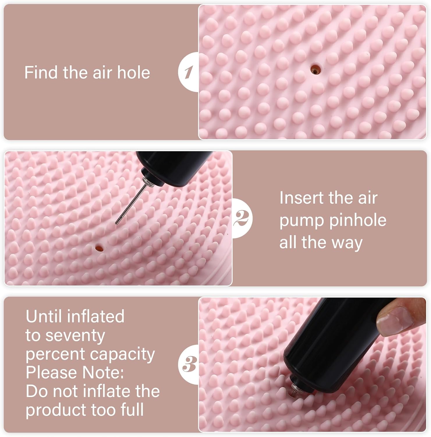 Top Libima 4 Pcs Wiggle Seat Inflated Wobble Cushion for Sensory Kid 13 Inches Balance Disc Flexible Seating for Classroom Sensory Pad for Chair Wiggle Cushion - Image 6