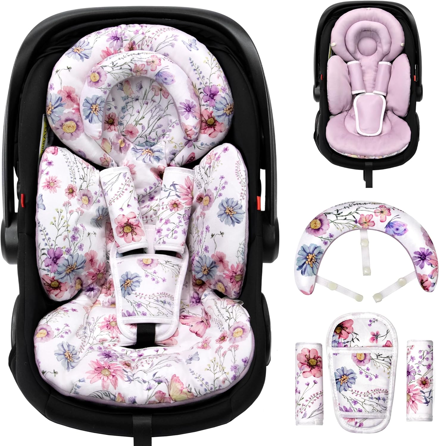 Sweat-Proof Car Seat Inserts For Baby
