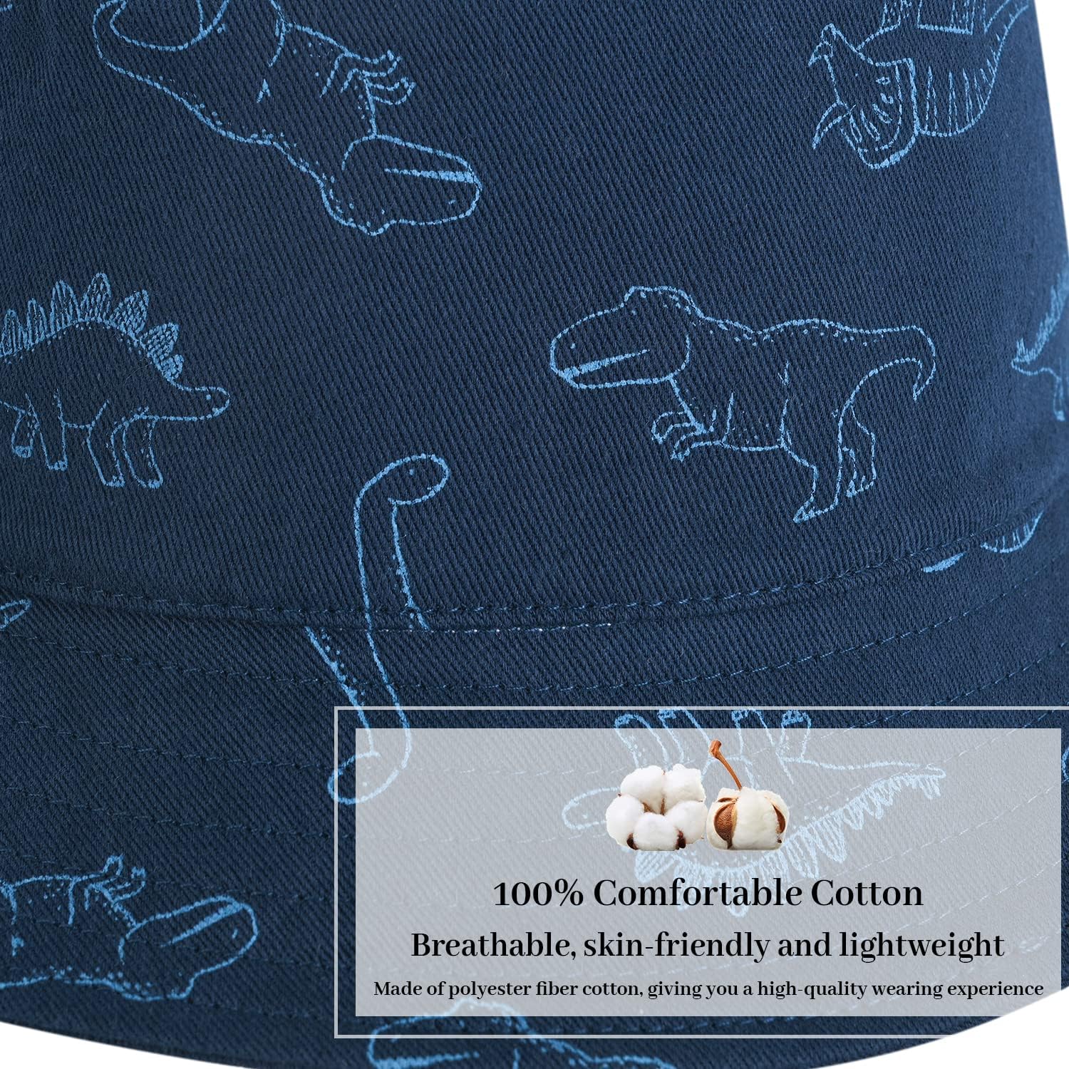 Top Baby Boy Sun Hat, Summer Beach UPF 50+ Sun Protection Hats, Toddler Kids Wide Brim Sun Hats Cap - Image 4