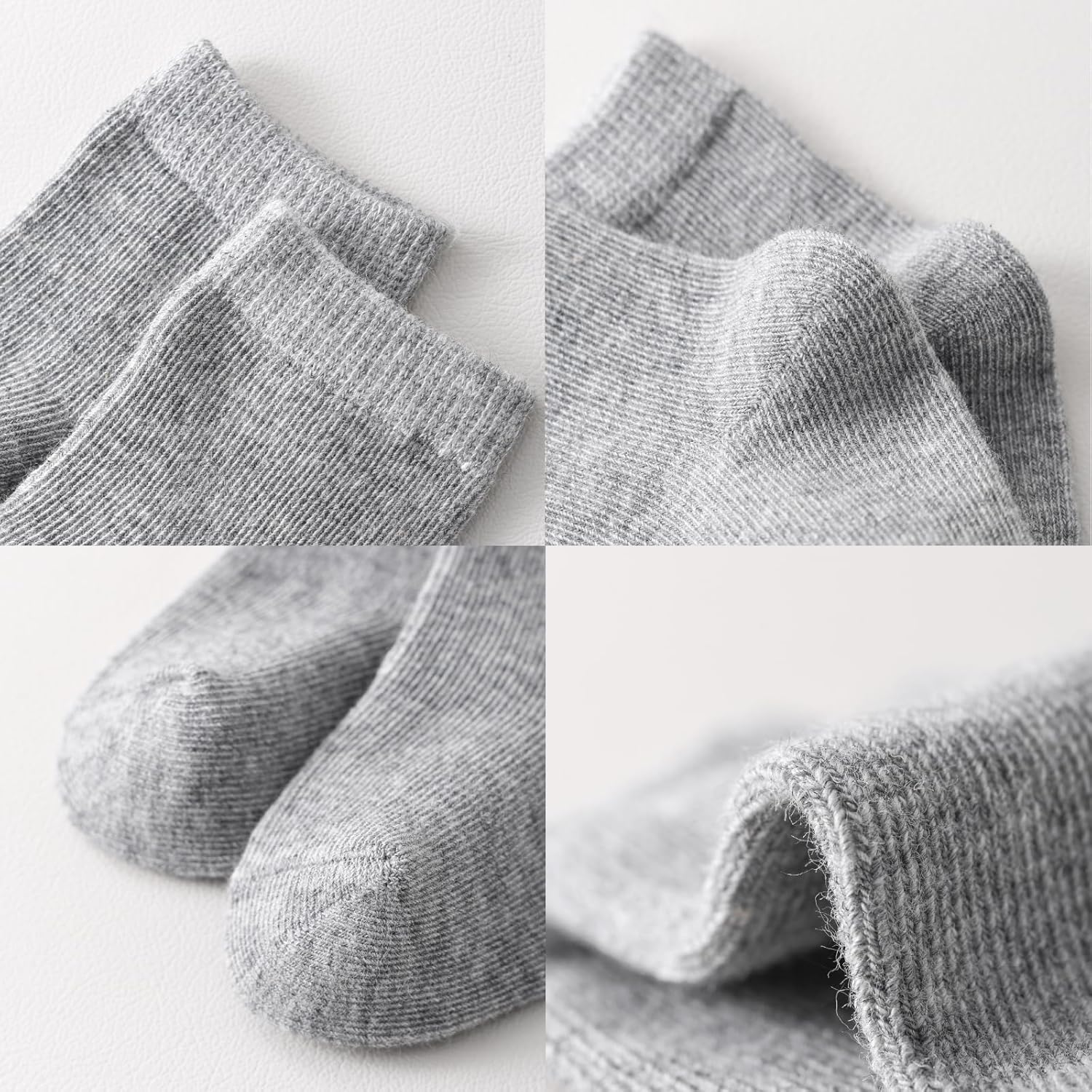 AmazingIReview Baby Crew Socks 12-Pack,Newborn Baby Boys Girls Socks 0-3/3-6 Months,No Polyester,Soft Skin-Friendly,Combed Cotton - Image 2