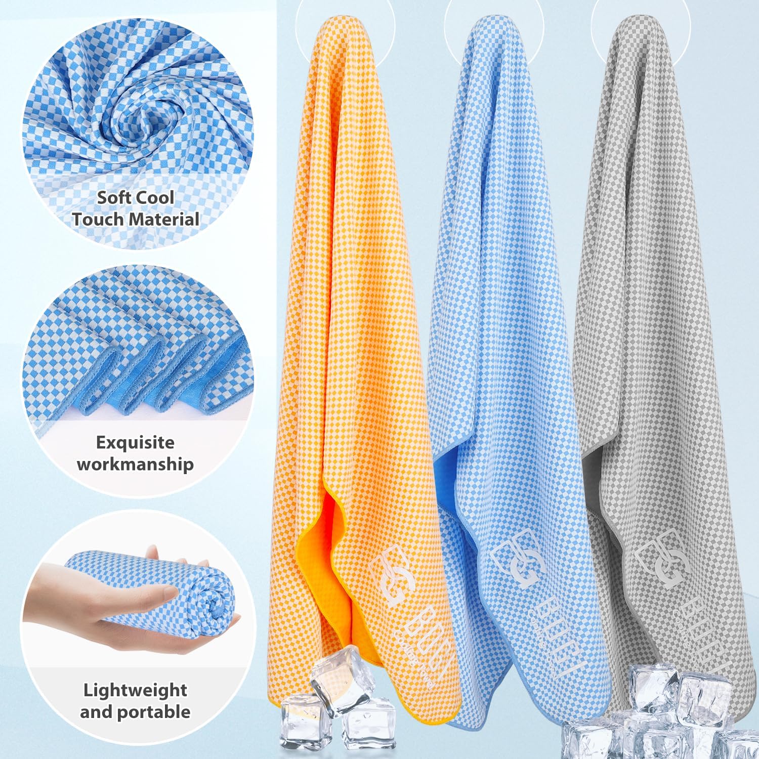 Awesome BOGI Cooling Towels for Neck and Face, Soft Breathable Cool Towel for Instant Cooling Stay Cool for Yoga, Sport, Gym, Camping, Running & More Activities - Image 3