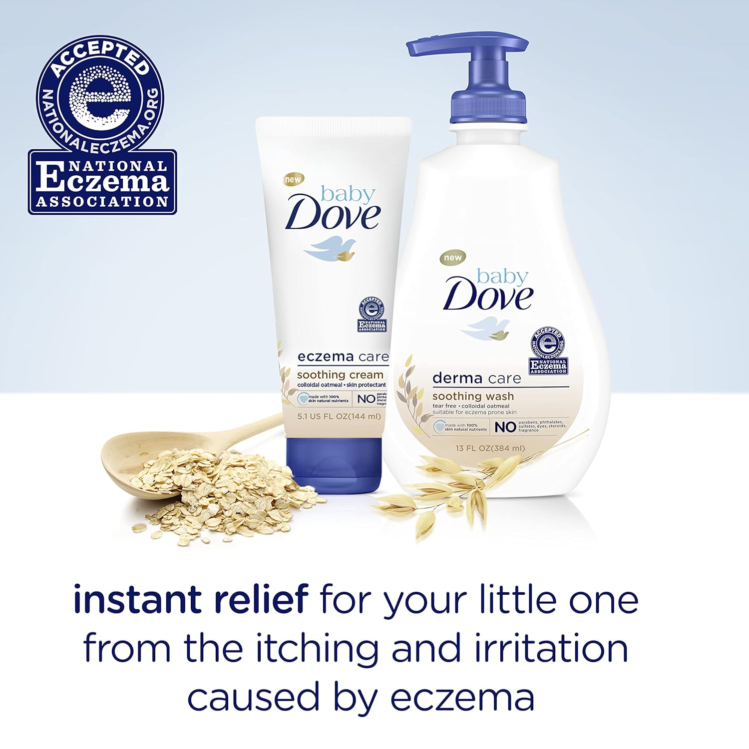 Amazing Baby Dove Derma Care Soothing Wash Skin Care with Colloidal Oatmeal Suitable for eczema prone skin 13 oz - Image 5