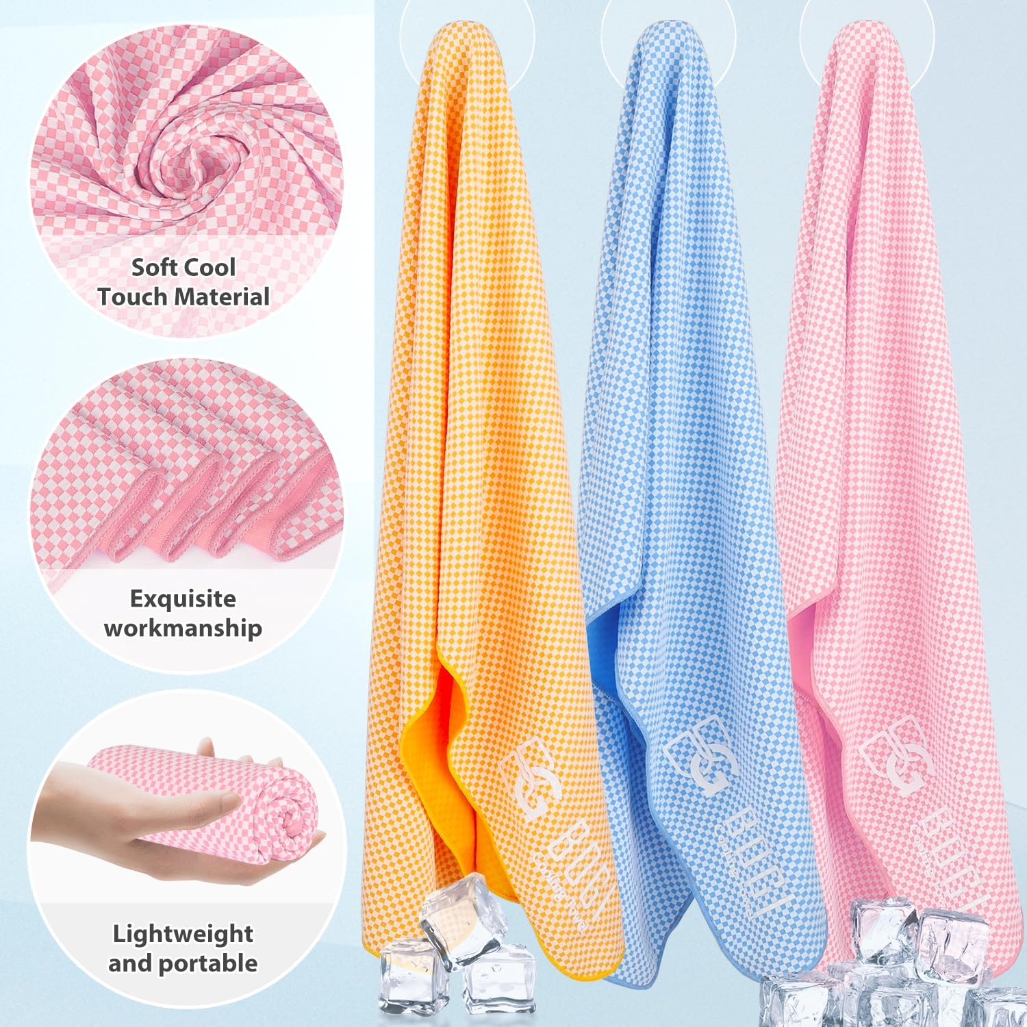 Top Features BOGI Cooling Towels for Neck and Face, Soft Breathable Cool Towel for Instant Cooling Stay Cool for Yoga, Sport, Gym, Camping, Running & More Activities - Image 3