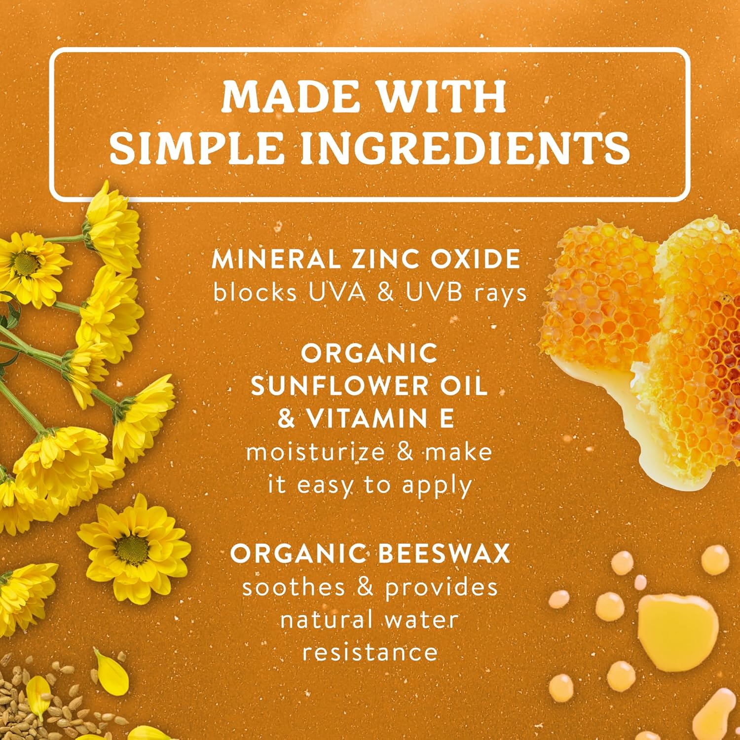 Top Features Badger Mineral Kids Sunscreen Face Stick SPF 35, Zinc Oxide Travel Size Sunscreen Stick for Kids, 97% Organic Ingredients, Reef Safe, Water Resistant, .65 oz, 2-Pack - Image 3