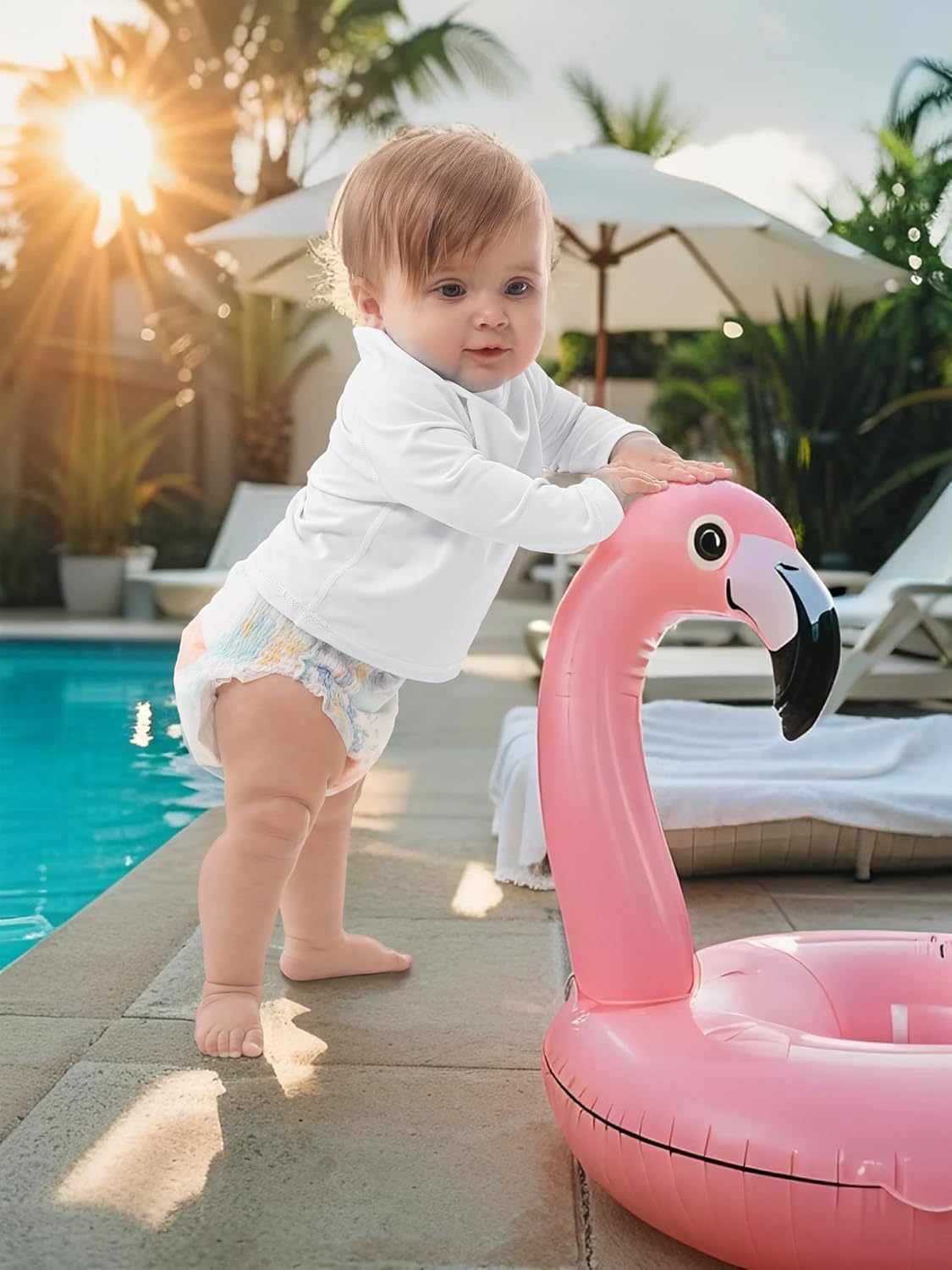 Amazing Baby Todder Rash Guard Shirts SPF Long Sleeve Swim Shirts Sun Protection Rashguard Swimwear for Baby Boys Girls - Image 3