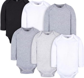 Top|Great|Best Gerber Unisex Baby 6 Pack Long-sleeve Onesies Bodysuit - Smartbabygear.online