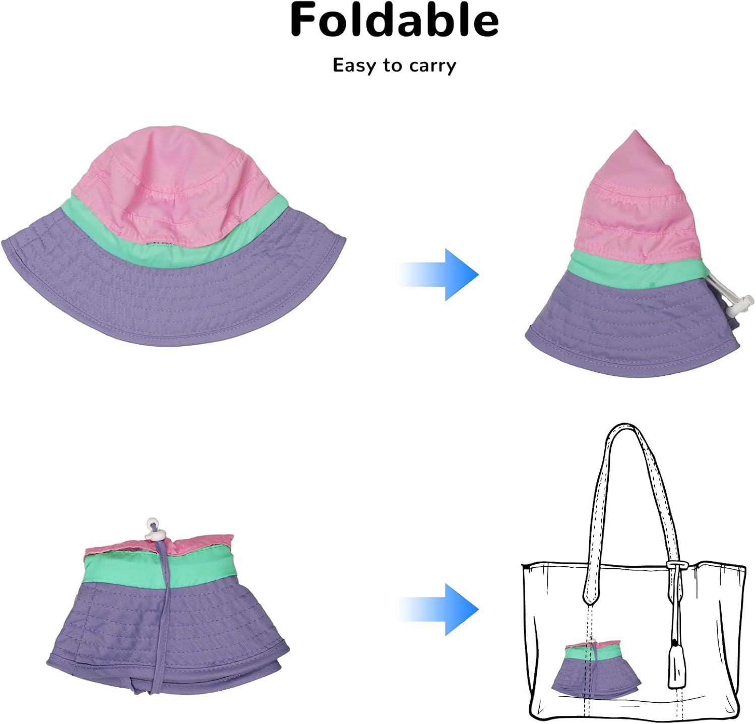 Amazing HECCEI Baby Sun Hat with Neck Flap, Windproof, Sunscreen, Warm, UPF 50+ DryShade SkyCandy Outdoor Beach Hat for 0-24 Months - Image 8