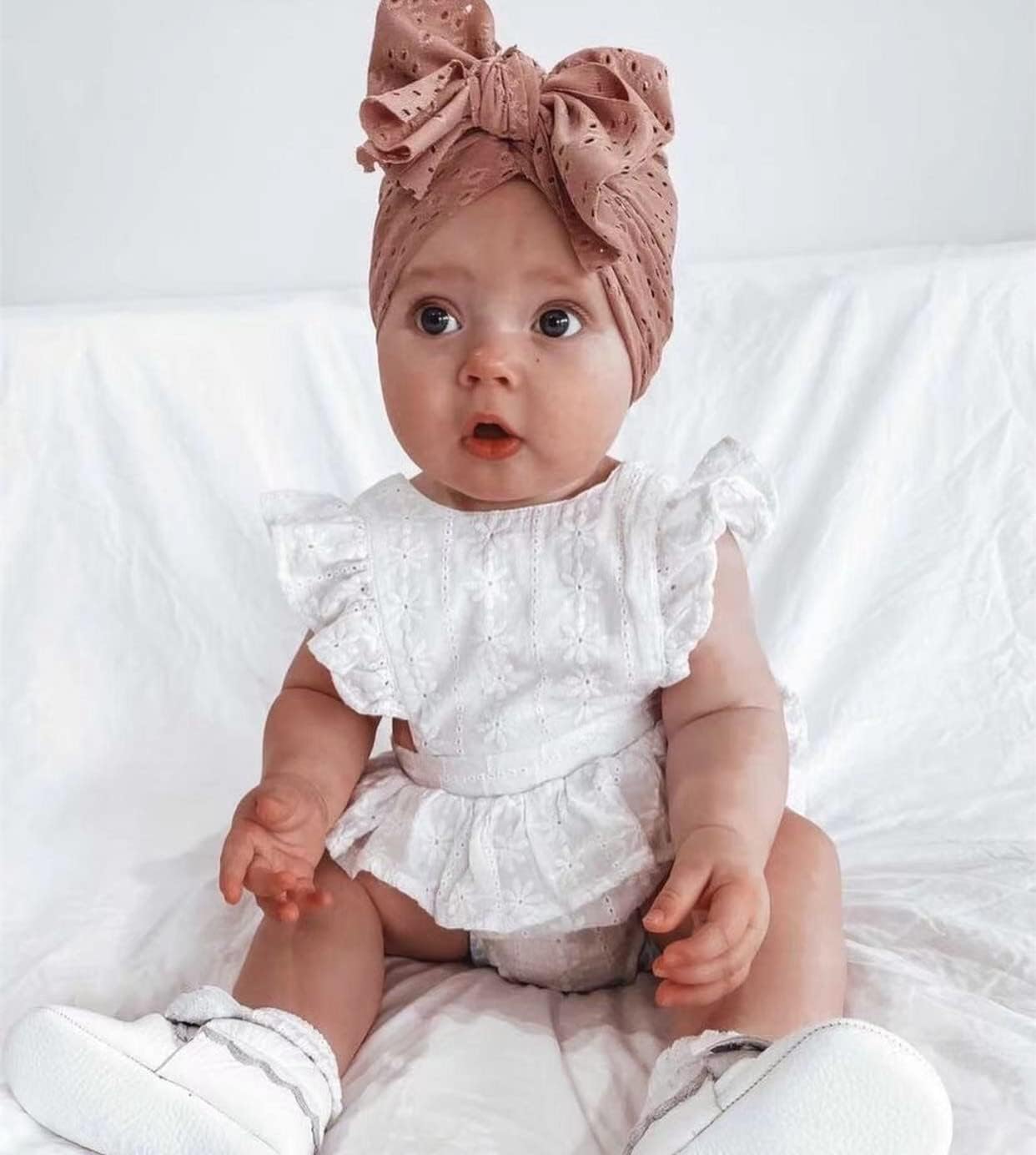 Amazing Baby Turban Newborn Baby Girl Hospital Hat Nursery Beanie Headwrap Bohemia Donuts Cap - Image 5