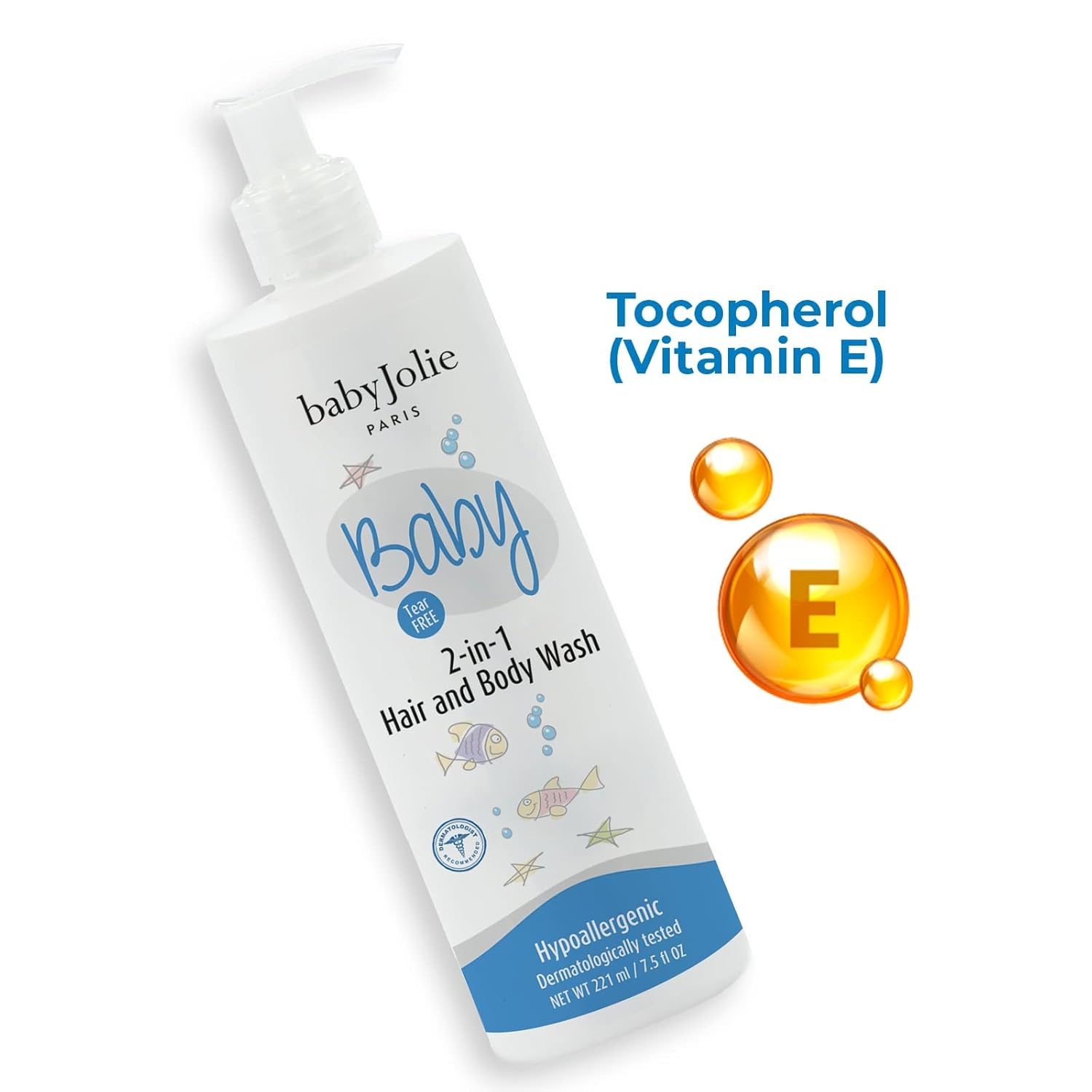 Amazing Baby Jolie Baby Body Wash, Kids Hair and Body Wash for Babies & Newborn 2-in-1, Shampoo + Soap | 7.5oz | 221ml (1) - Image 2