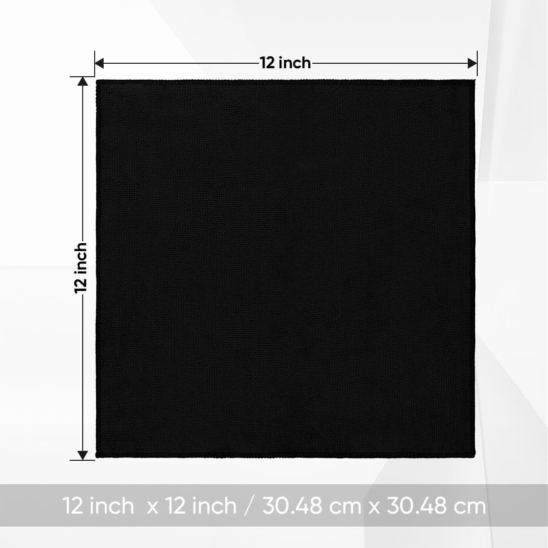 Amazing HOMEXCEL Black Washcloths 12 Pack, Highly Absorbent and Soft Microfiber Face Towel, Makeup Remover Towels, Multi-Purpose Wash Cloths for Bathroom, Hotel, Spa, Gym, and Kitchen, 12x12 Inch - Image 5