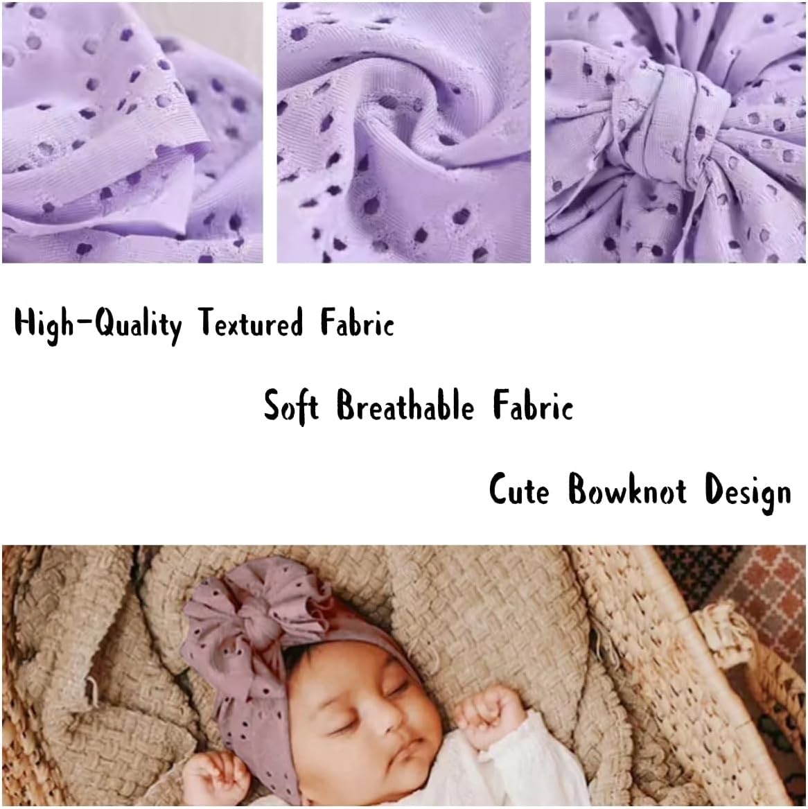 Amazing Baby Turban Newborn Baby Girl Hospital Hat Nursery Beanie Headwrap Bohemia Donuts Cap - Image 3