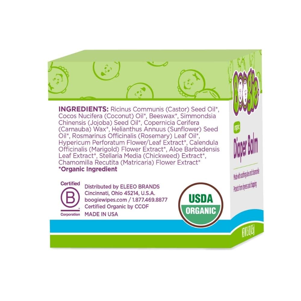 Amazing Boogie Diaper Rash Balm for Baby, USDA Certified Organic, Made with Naturally Derived Ingredients, 1.5 oz (Pack of 1) - Image 6