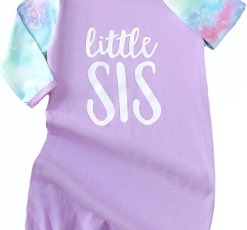 Top|Great|Best AMAWMW Newborn Baby Girl Little Sister Sleeper Gown Stripe Long Sleeve Nightgown Pajamas Gifts Stuff Essential Outfit - Smartbabygear.online