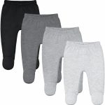 123 Bear Baby Soft Cotton Spandex Pants with Feet