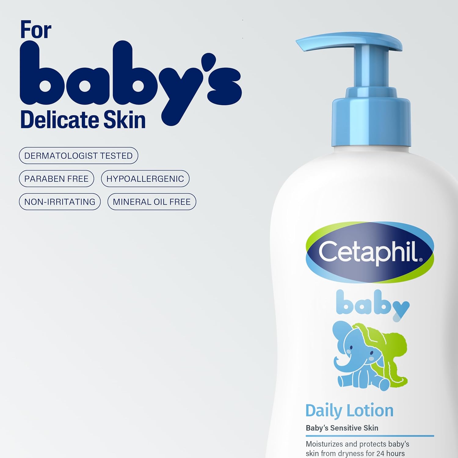 Amazing Cetaphil Baby Daily Lotion with Organic Calendula |Vitamin E | Sweet Almond & Sunflower Oils |13.5 Fl. Oz - Image 5