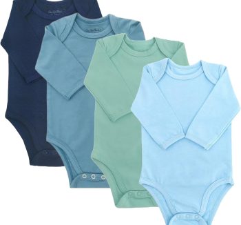 Top|Great|Best 123 Bear Baby Cotton Spandex Long-Sleeve bodysuits unisex boy girl - Smartbabygear.online
