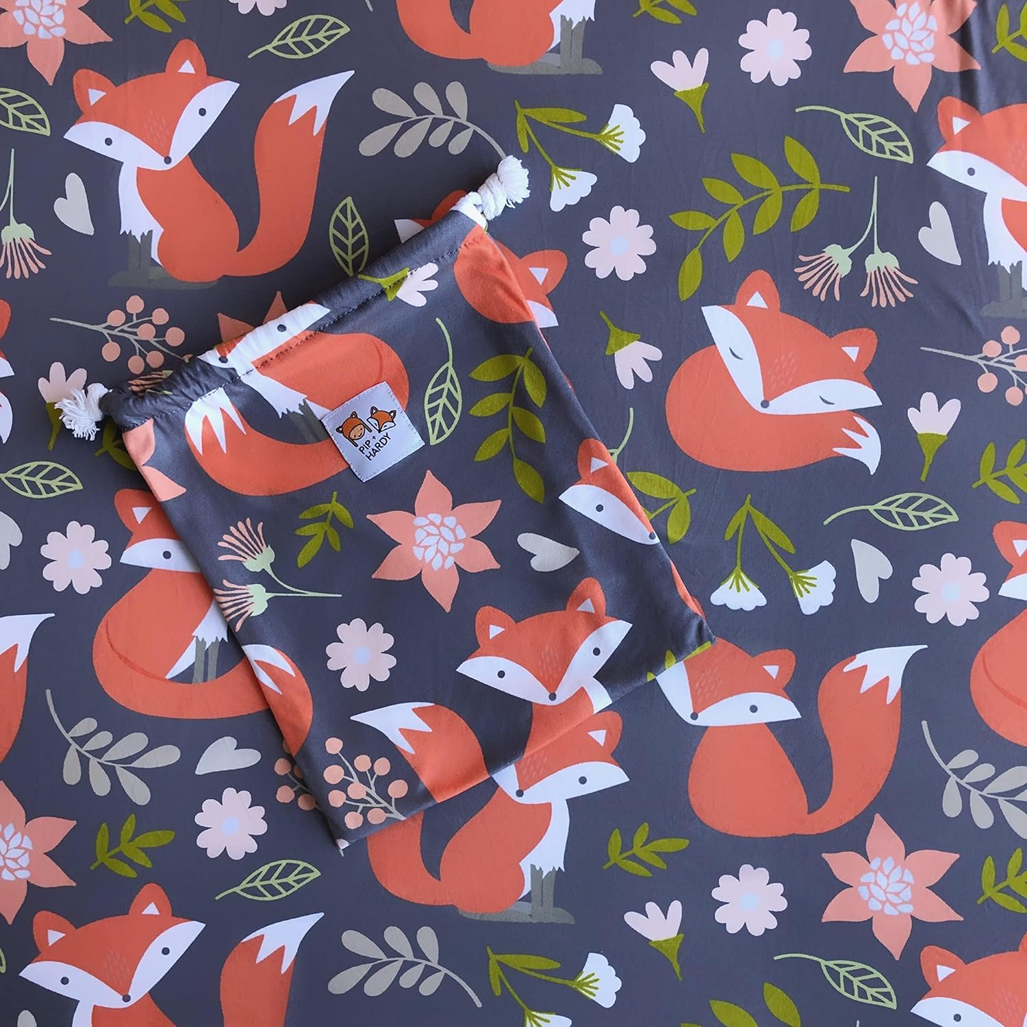Amazing Baby Car Seat Canopy and Nursing Cover Up for Breastfeeding Moms | Multi-use 5-in-1, Breathable, Soft, Stretchy, Washable, Universal Fit | Cute Unisex Woodland Fox Pattern - Image 8